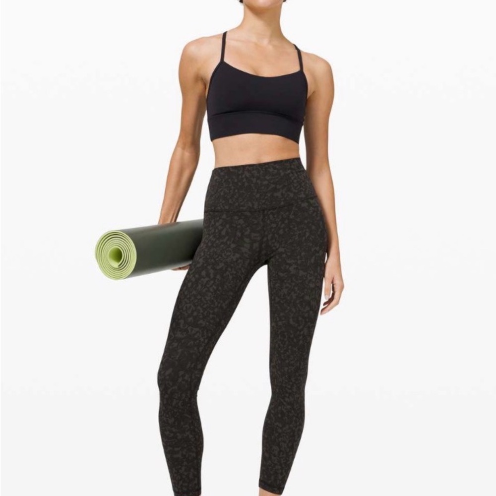 Lululemon Align Pant 28” Size 2 Wild Thing Camo Dark Olive High Rise Nulu